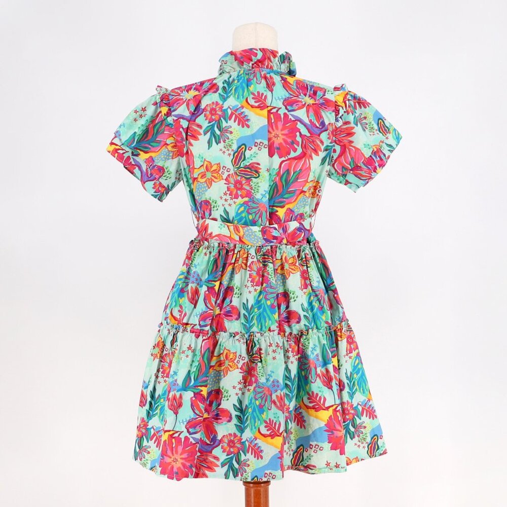SOHANA Poppy Mini Dress In Aloha Multi Color Size S - Picture 4 of 9